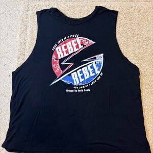 Black Rebel Rebel Graphic Tank Top